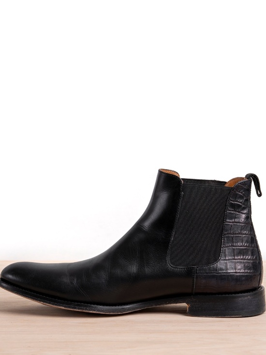 TAFT Hiro Chelsea Boot Midnight Leather Size 10 main image 6